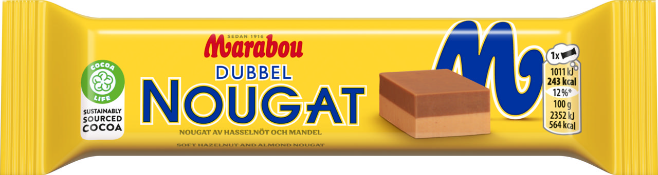 Marabou Dubbelnougat 43g