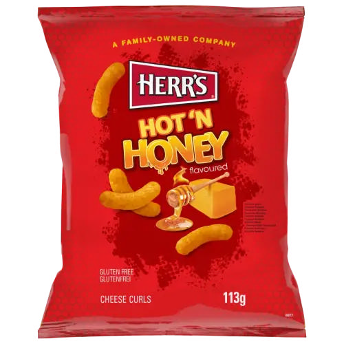 Herrs Hot n Honey Cheese Curls 113g