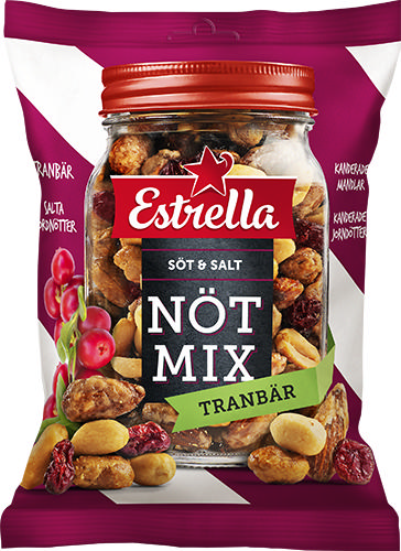 Estrella Nötmix Tranbär 175g