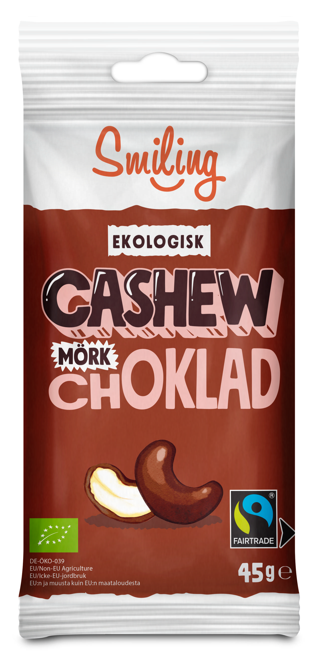 Smiling Cashew Mörk Choklad 45g
