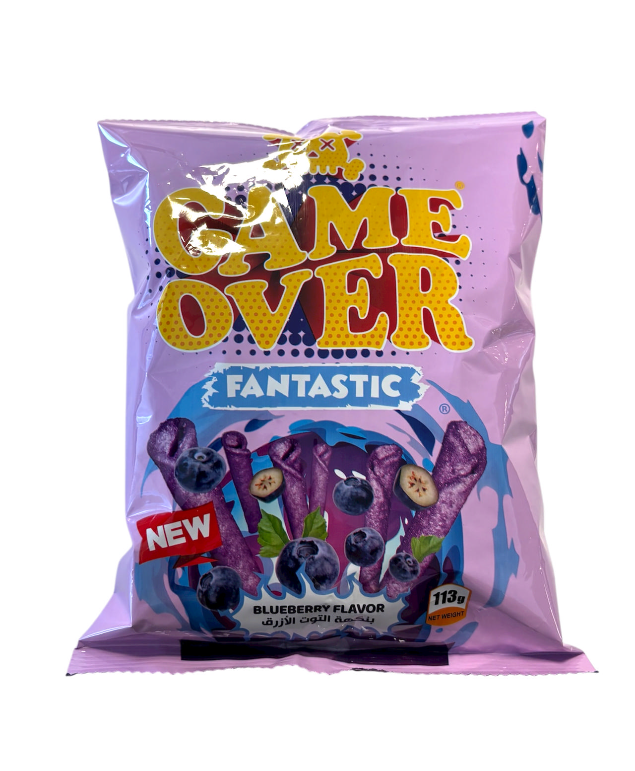 Game Over Snacks Blåbär 113g