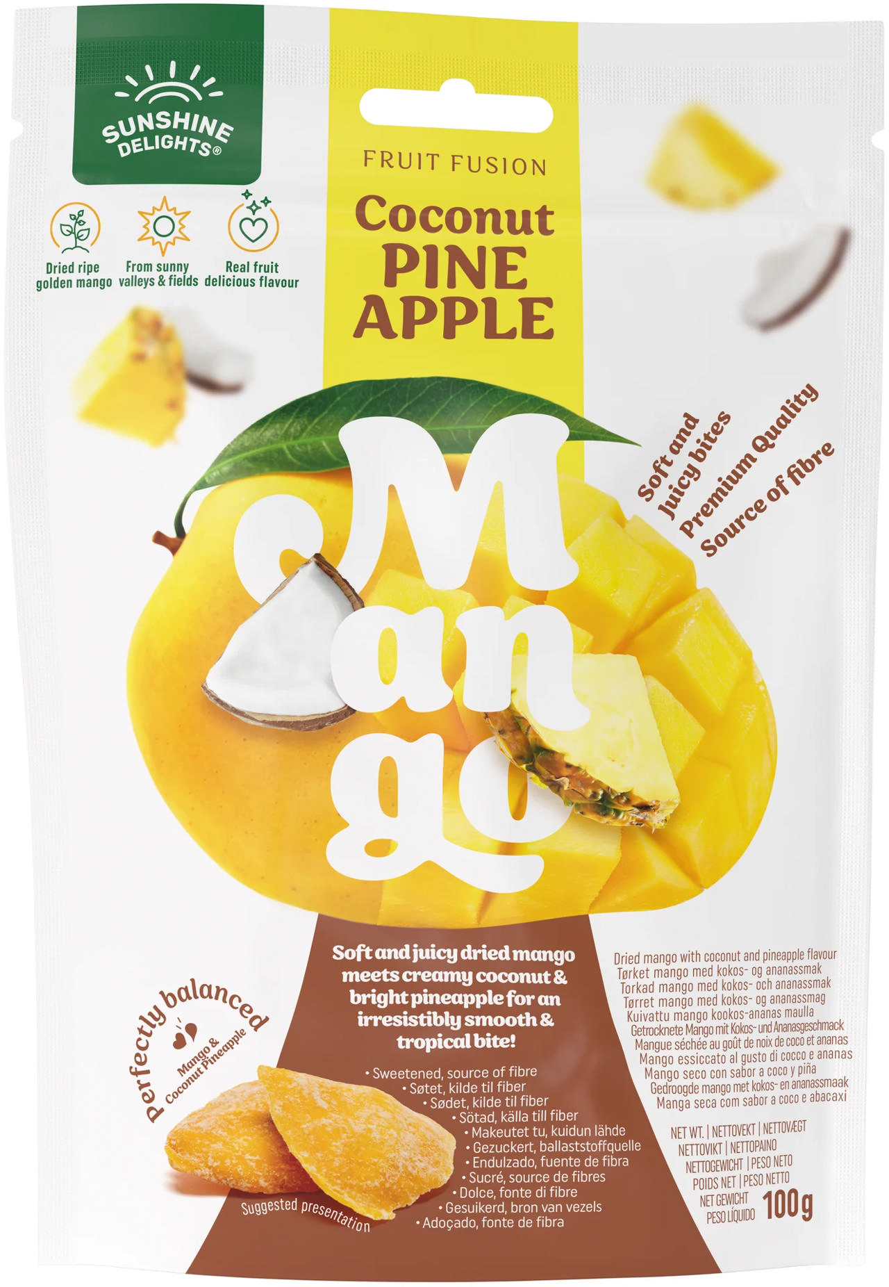 Sunshine Coconut Pineapple 100g