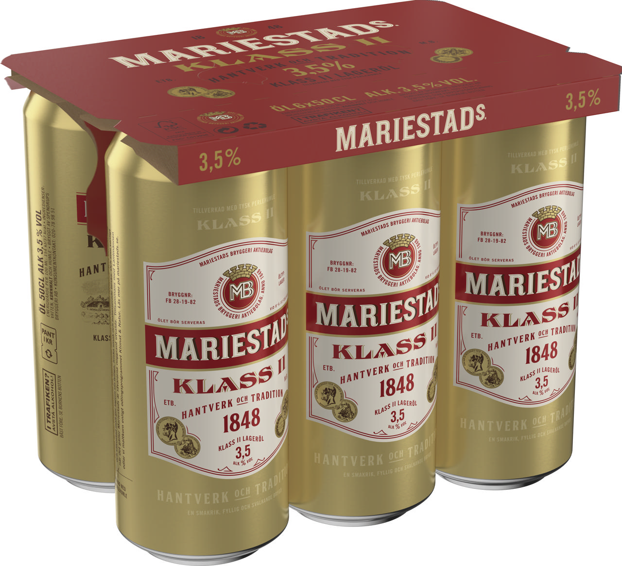 Mariestads 3,5% 6-pack 50cl