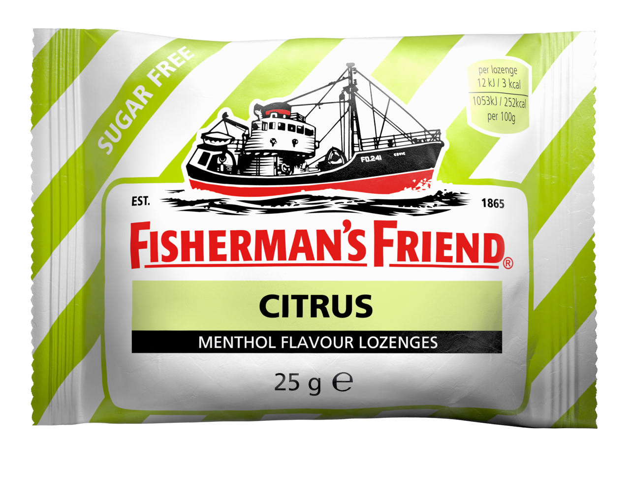 Fishermans Citrus Sockerfri 25g