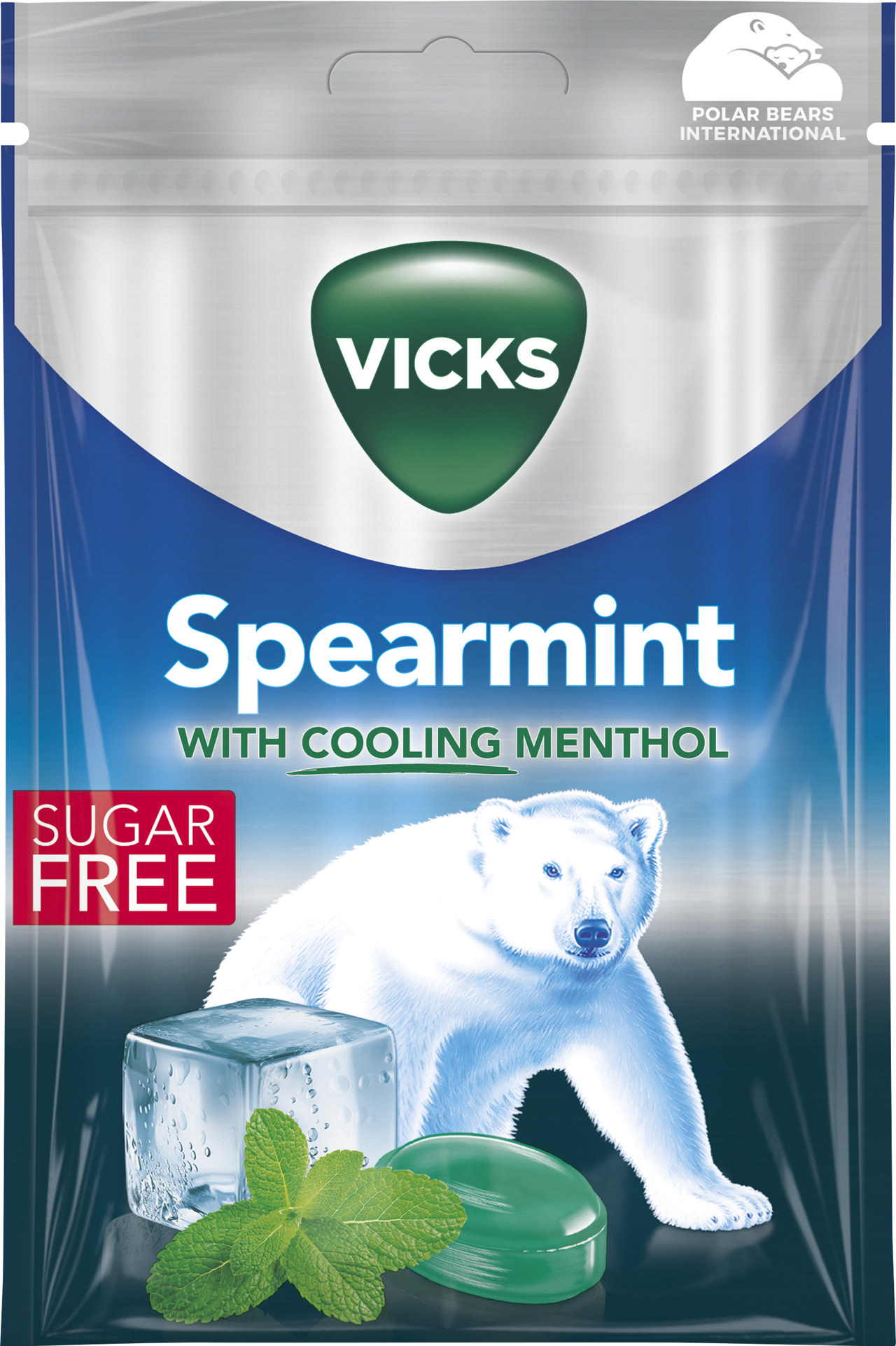 Vicks Spearmint Sockerfri 72g
